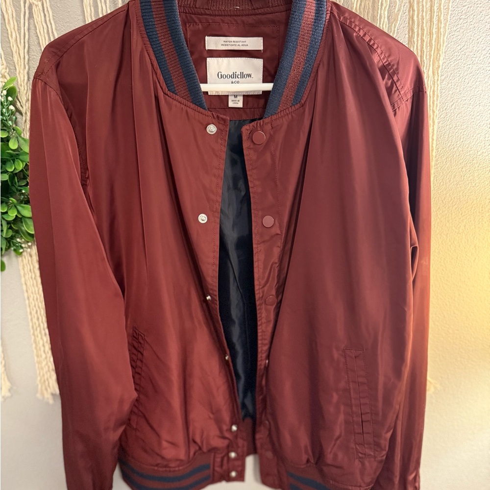 Goodfellow & Co Maroon Bomber Jacket
